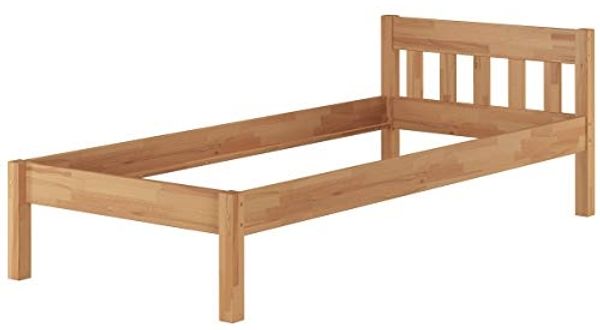 Einzelbett Buchebett geölt Massivholz Jugendbett Futonbett 90x200 V-60. 83-09 Bild 7