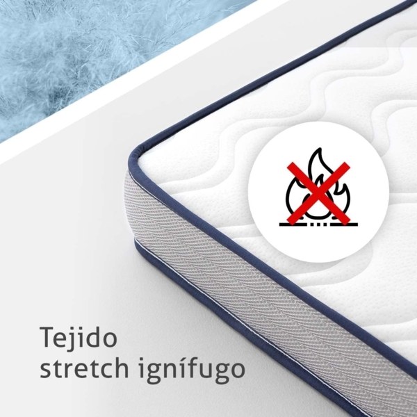 KUO Baby - Baloo Strubenwagenmatratze | Schaumstoff- und viskoelastische Matratze | Wendbar, hygienisch und atmungsaktiv | 72x33 cm Bild 8