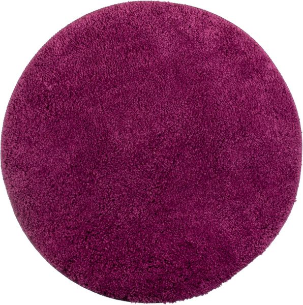 Brandsseller Badematte Ø 60 cm Badvorleger Badteppich Rund Beere