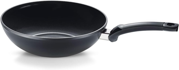 Fissler Wok Ceratal® Orbit Black, Aluminium (1-tlg), gesünderes Kochen mit Antihaft-Effekt, hergestellt ohne PFAS/PTFE