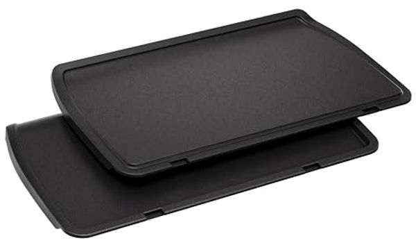 Tefal Plancha-Platten XL, kompatibel mit OptiGrill+ XL, für empfindliche Zutaten, antihaftbeschichteter Aluminium-Druckguss, Schwarz, XA729810