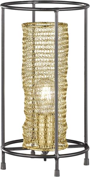 Tischlampe, Waben Design, Gold, H 36 cm, ANO