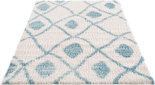 Carpet City Hochflor-Teppich Pulpy 563, rechteckig, Höhe: 30 mm, besonders weich, Ethno Look, ideal für Wohnzimmer & Schlafzimmer
