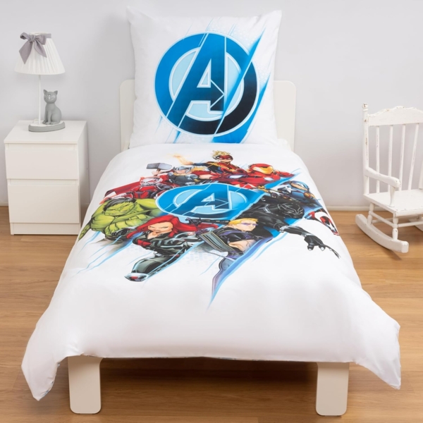 Disney Wendebettwäsche Disney Home Avengers Wendebettwäsche Set, 2 teilig, Mit Reißverschluss, 100% Baumwolle Bild 1