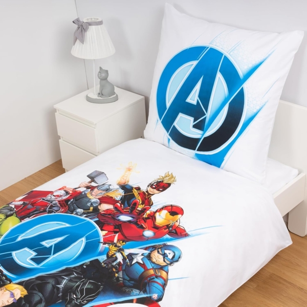 Disney Wendebettwäsche Disney Home Avengers Wendebettwäsche Set, 2 teilig, Mit Reißverschluss, 100% Baumwolle Bild 4