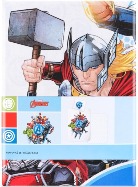 Disney Wendebettwäsche Disney Home Avengers Wendebettwäsche Set, 2 teilig, Mit Reißverschluss, 100% Baumwolle Bild 8