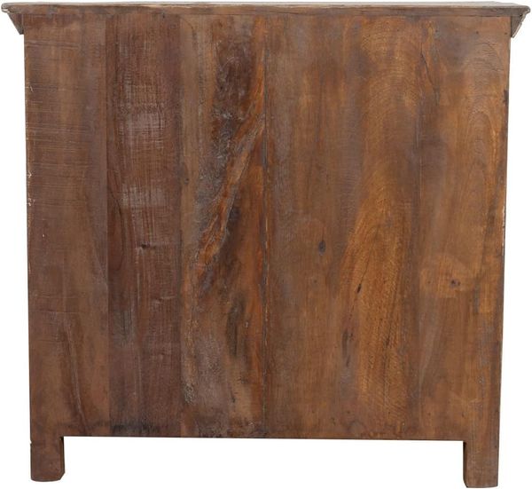 Biscottini Anrichte für Küche und Wohnzimmer 84 x 41 x 74 cm | Anrichte Küche aus recyceltem Holz | Sideboard Wohnzimmer Antikes Holz Bild 8