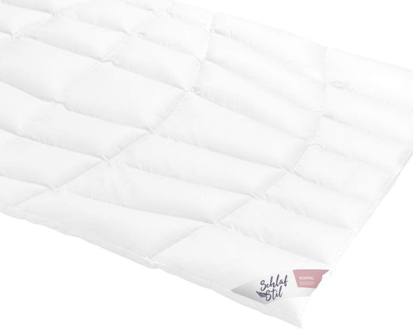 Schlafstil Daunendecke D800 normal medium, Füllung: 100% Prachtgänsedaunen|200x200 cm