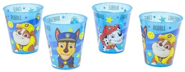 Paw Patrol Kinder Becher Set 4 teilig 285 ml aus Polypropylen