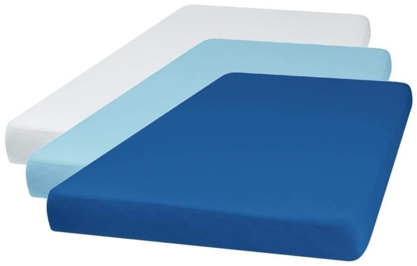 Playshoes Spannbetttuch 60x120 cm hellblau Bild 4