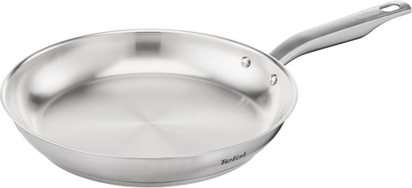 TEFAL VIRTUOSO E49206 Bratpfanne 28 cm | unbeschichtet | 10 Jahre Garantie | hochwertiger Premium-Edelstahl | Induktion | Braten | Rezepte