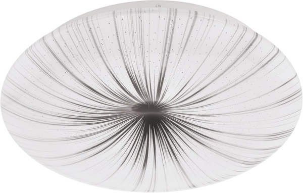 Eglo 99699 Deckenleuchte NIEVES weiss, silber 10W H:6cm Ø:31cm 3000K