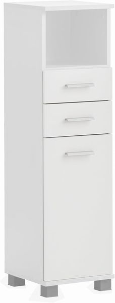 Schildmeyer Palermo Highboard 158817, Mattweiß, 30,3 x 32,6 x 110,5 cm