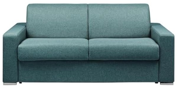 Vente-unique - CALITO Sofa Stoff Blau - B 223 cm94 cm x H 85 cm x L 194 cm