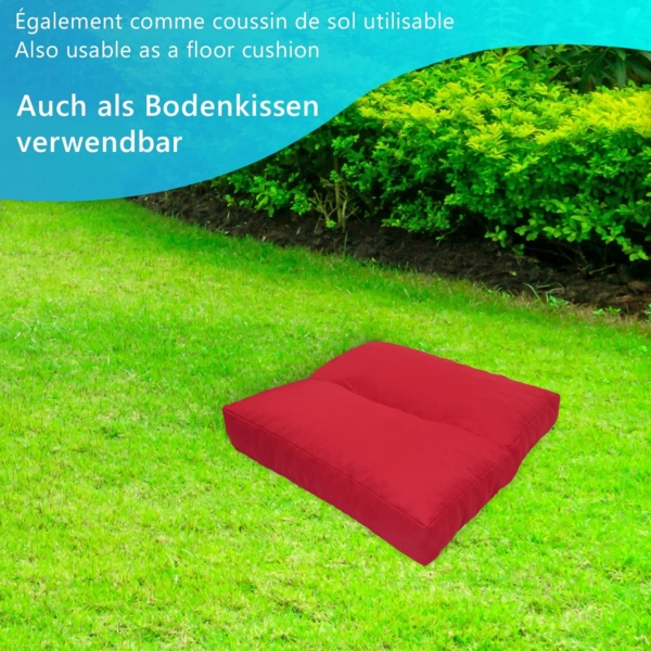 NYVI Sitzkissen Loungekissen SunLounge Outdoor Sitzkissen Sitzauflage Stuhlkissen, Wasserabweisend, Schmutzabweisend, Bequem, für Stühle, Bänke, Boden Bild 7