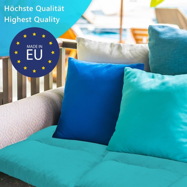 NYVI Sitzkissen Loungekissen SunLounge Outdoor Sitzkissen Sitzauflage Stuhlkissen, Wasserabweisend, Schmutzabweisend, Bequem, für Stühle, Bänke, Boden Bild 4