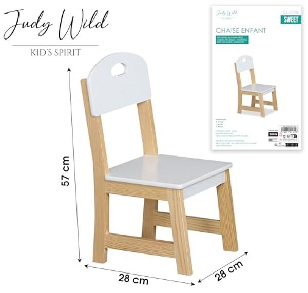 Judy Wild Kinderstuhl Kinderstuhl Kinder-Stuhl (max. Belastbarkeit: bis zu 50 kg), (B x T x H) 28 x 28 x 57 cm Bild 2