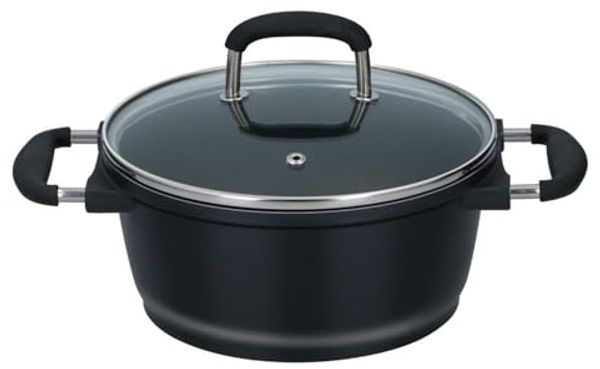 2x Alpina Aluguss Topf D20xH9,5cm Profi Kochen Küche Töpfe 2er Set