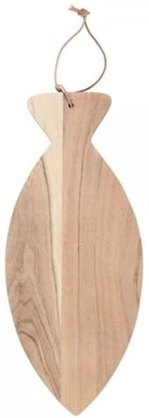 Ib Laursen - Schneidebrett Servierbrett Fisch Länglich 20x47cm Holz 17100-00