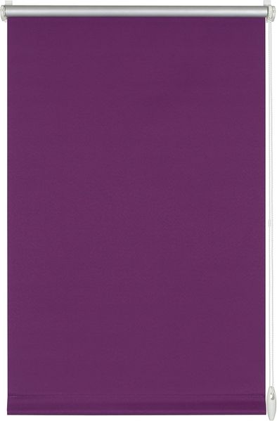 GARDINIA EASYFIX Rollo mit Thermo-Rückseite zum Klemmen oder Kleben, Verdunklungsrollo ohne Bohren, Hitzeschutz, Energiesparend, Lila, 75x150 cm (BxH)