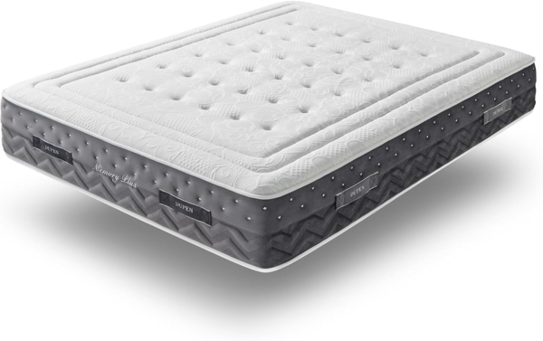 DUPEN® Viskoelastische Matratze Memory Plus mit Viscographen Höhe 28 cm, viskoelastisch 1,2 cm, mittlere Härte, hypoallergene Faser und Airdream-Kern, 3D-Stretchgewebe, Maße 135x200 cm