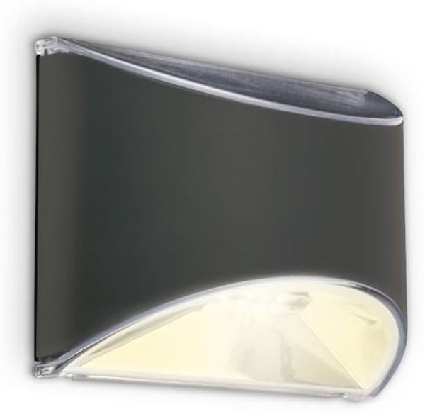 BRILONER – Solarlampen für Außen Hängend, LED Wandleuchte Aussen, Wandlampe Innen, LED Strahler Außen, Aussenlampe Wand, Solarlampe Outdoor Inkl. Akku, Automatisches Ein und Ausschalten
