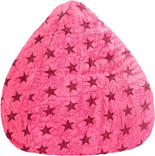 Sitting Point Sitzsack Fluffy Stars XL pink Sterne