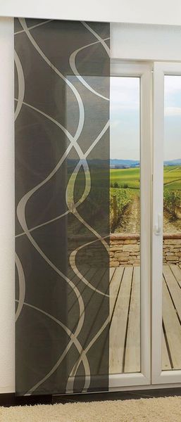 Schiebegardine von Lysel - Coloma transparent in den Maßen 245 cm x 60 cm