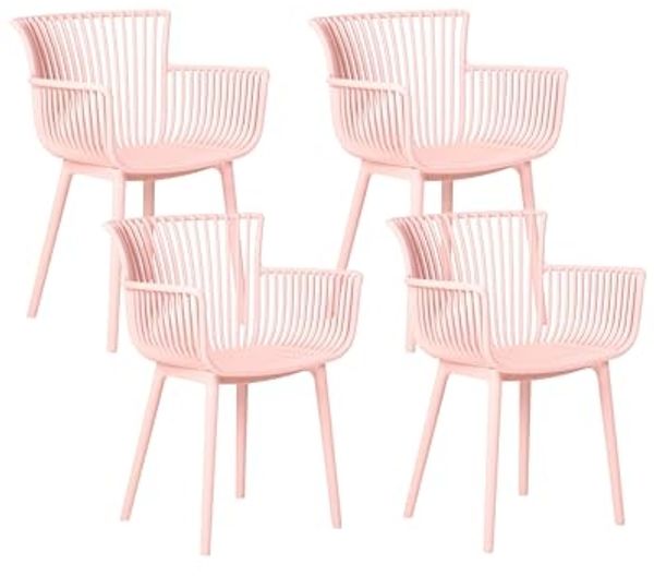 Gartenstuhl 4er Set PESARO Rosa