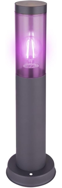 RGB LED Sockelleuchte, anthrazit, App-Steuerung, H 45 cm