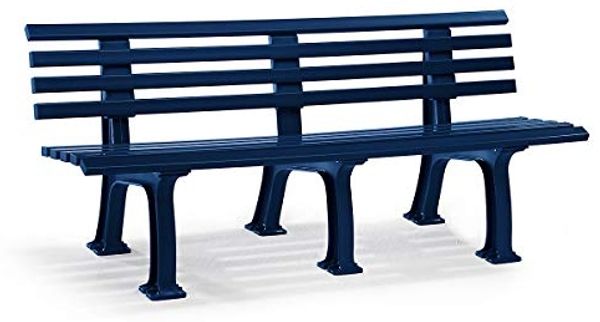 F+D Handelsgesellschaft mbH Gartenbank 4-Sitzer blau