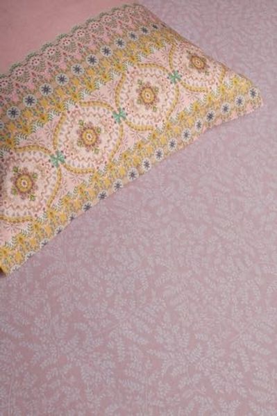 Pip Studio 96% cotton, 4% lycra, Jersey Lycra, 180 GSM Spannbettlaken Pip Leafy Pink 180X200/220 180x200/210/220 cm Pocket depth: 30 cm 1 Spannbettlaken Rosa