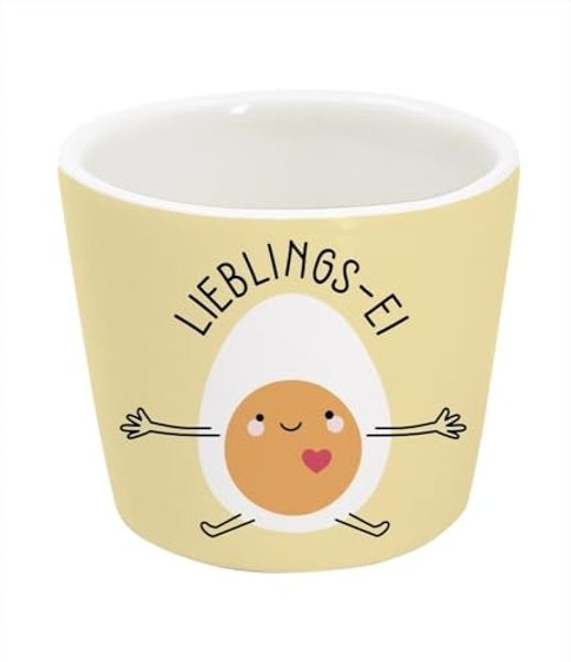 Grafik Werkstatt Eierbecher aus Porzellan, Lieblings-Ei ⌀ 5 cm, H 4 cm, (1-tlg), Porzellan