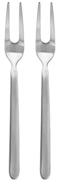 Blomus STELLA Set 2 Serviergabel, Besteck, Essbesteck, Tischbesteck, Edelstahl matt, Edelstahl, 63951