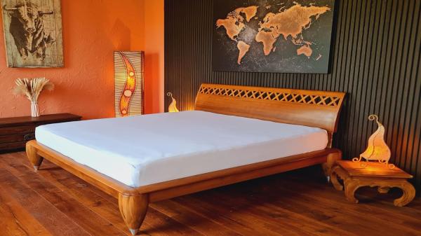 AVANTGARDE Premium Spannbetttuch - 140x200 cm -160x220 cm - 40cm Steg - auch für Boxspringbett & Wasserbett - Spannbettlaken ca. 170g/m² - Bettlaken 100% Jersey Baumwolle, ÖKO-TEX (01 Weiß) Bild 4