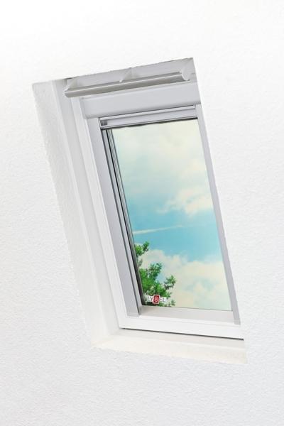 Lysel - Qualitätsdachfensterrollo abdunkelnd schwarz Rollo geeignet für Velux Dachfenster SK06, 606, (B x H) 97.30cm x 99.50cm in schwarz Bild 5