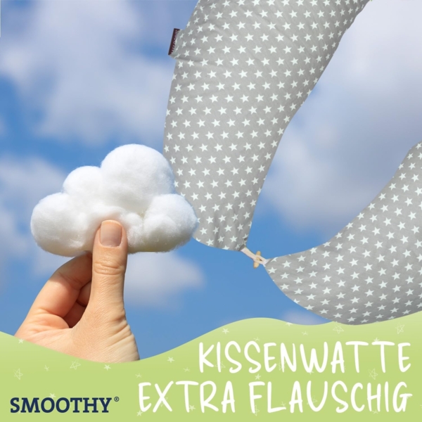 Smoothy Stillkissen Schwangerschaftskissen Seitenschläferkissen Schlaf Lagerungskissen Bild 7