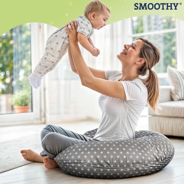 Smoothy Stillkissen Schwangerschaftskissen Seitenschläferkissen Schlaf Lagerungskissen Bild 5