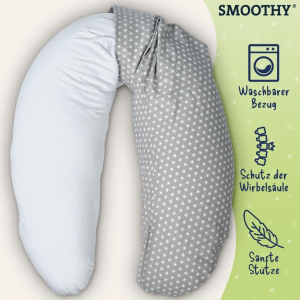 Smoothy Stillkissen Schwangerschaftskissen Seitenschläferkissen Schlaf Lagerungskissen Bild 4