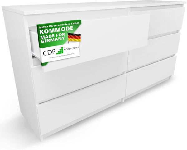 ibonto Kommode Multifunktionales Sideboard für Wohnzimmer, Schlafzimmer Kommode