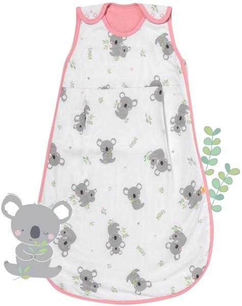 schlummersack Baby Schlafsack Neugeboren Sommer 1. 0 Tog 56 cm dünn Koala | Baby Sommerschlafsack dünn |Sommer Schlafsack Baby 1 Tog | Newborn Schlafsack Baby Frühling Sommer Reißverschluss