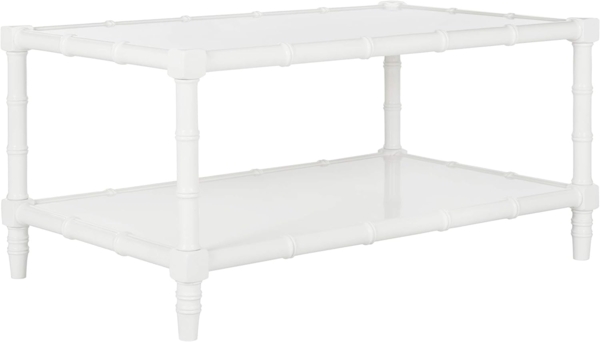 SAFAVIEH Modern Wooden Accent Table, in White, 90 X 35 X 50 Bild 4