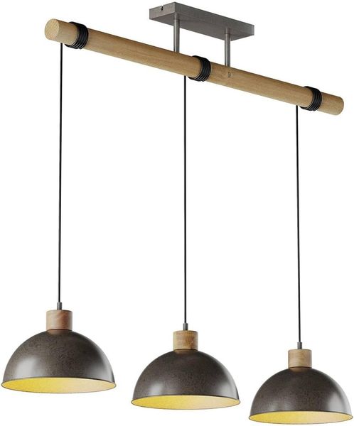 Lindby Hängeleuchte Holgar, Metall, Alu IP20, 3 x 60 W