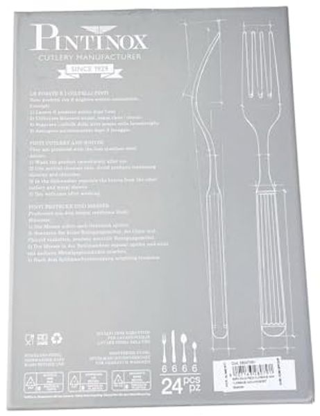 PINTINOX Besteck-Set Florence (24-tlg), 6 Personen, Edelstahl 18/10, spülmaschinengeeignet