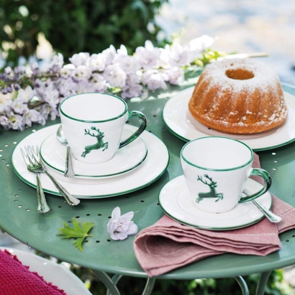 Gmundner Keramik Grüner Hirsch, Eierbecher (H: 7,5cm) Bild 7