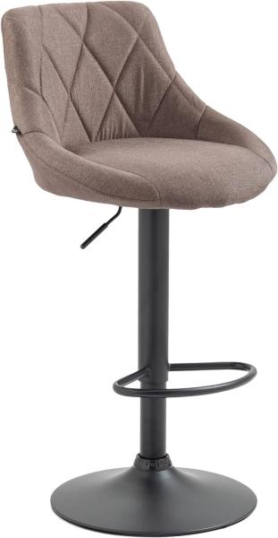 Barhocker Lazio Stoff schwarz (Farbe: taupe)