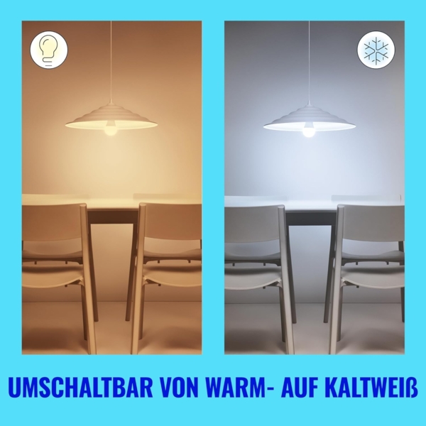 WiZ E27 smarte LED Lampe - 60W E27 Ersatz, 3er-Pack, klassischer Stil mit Weißschattierungen, WLAN/Bluetooth, Sprach- / App-Steuerung, funktioniert mit Google Home, Alexa und HomeKit Bild 6