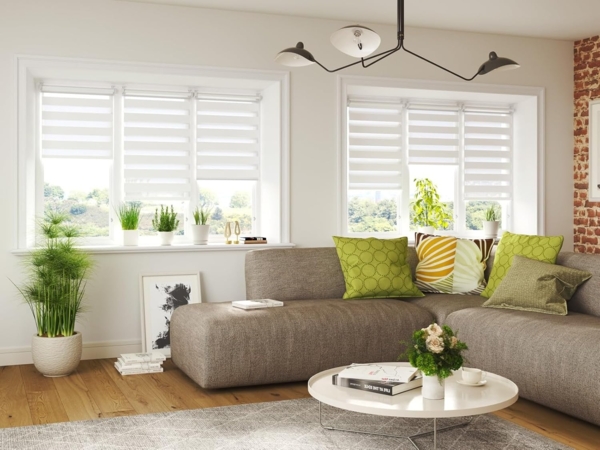 Doppelrollo Klemmfix ohne Bohren 50x150 cm Grün Duo Rollo Klemmrollo Sonnenschutzrollo Fensterrollo für Fenster & Türen Zebrarollo Seitenzugrollo Bild 7