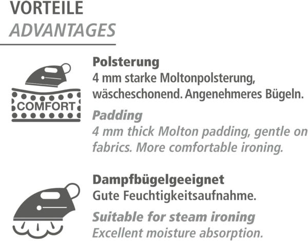 Bügeltischbezug Mod. Keramik M Bügelbrettbezug, 125x40 cm Bild 5