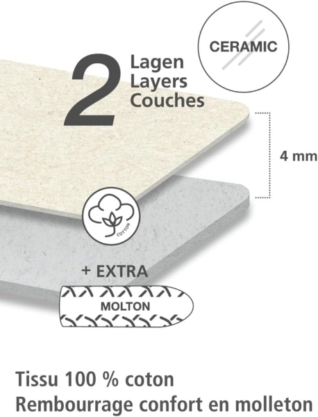 Bügeltischbezug Mod. Keramik M Bügelbrettbezug, 125x40 cm Bild 4